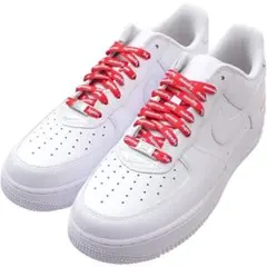 Nike Air Force 1 Supreme 赤シューレース