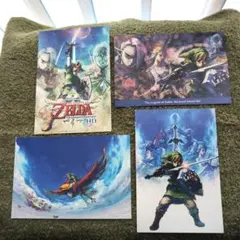 ゼルダの伝説 スカイウォードソードHD ポストカード 4枚セットヤマダデンキのサムネイル