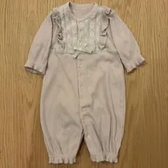 ツーウェイ・ドレスオール 薄いピンク フリル