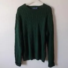 POLO RALPH LAUREN ケーブルニット グリーン L