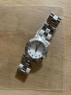 マークジェイコブス　クォーツ腕時計 ステンレススチール ホワイトダイヤル