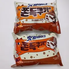 韓国菓子もちもちクッキーバー 31個入‪✕‬ 2袋 マシュマロ チョコクッキーのサムネイル