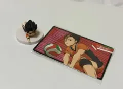 ハイキュー!! 西谷夕 ミニフィギュア カード 2点セット