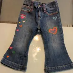 babygapハート刺繍90女の子デニム