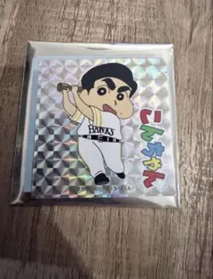 福岡ソフトバンクホークス　クレヨンしんちゃん　ホログラムステッカー　近藤健介