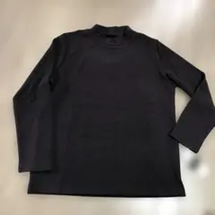 新品　ブラウン長袖 カットソー M-L ボトルネック　ハーフネック