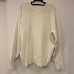 GU クルーネックセーター ホワイト M