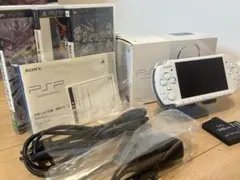 極美品 動作確認 箱付 PSP 3000 パールホワイト すぐ遊べるセット