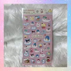 【山野紙業】ダイソー サンリオ サンリオキャラクターズ 箔押しシール A