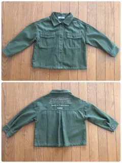 X-girl STAGES 新品　ほどよい厚さ　ジャケット　カーキ　110