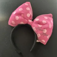 ディズニー　ミニーマウス　カチューシャ　ピンク