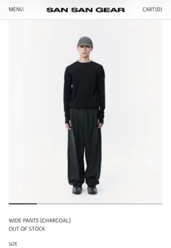 SAN SAN GEAR 25AW AFFINE CURVE PANTS_b - メルカリ