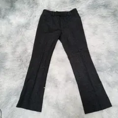 【新品タグ付】4℃ ヨンドシー ウール混ヘリンボーンパンツ 36 暖かい 秋冬