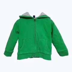 ベビーギャップ グリーン 裏ボア 厚手 パーカー トップス 防寒