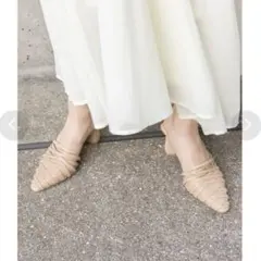 【美品】RANDA クロスナローストラップミュールパンプス Mサイズのサムネイル