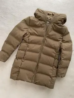 ユニクロ シームレスダウン ショートコート(レディース/Lサイズ/ブラウン)