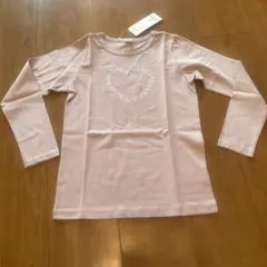 新品未使用　長袖カットソー 130cm 薄いピンク