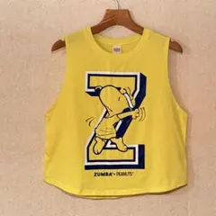 ZUMBA スヌーピー クロップタンク⭐︎正規品⭐︎XSサイズ イエロー