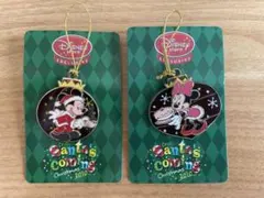 ディズニーストア ピンバッジ クリスマス ミッキー ミニー