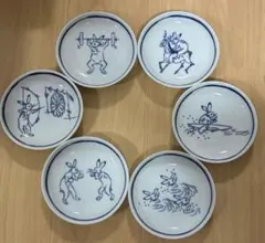 希少品 新品未使用 レオナール・フジタ 小皿 5枚セット 箱付き 藤田嗣治 オリジナル小皿5枚セット 木箱入り レオナール藤田 希少