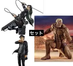 進撃の巨人 フィギュア 3体セット リヴァイ・エレン - メルカリ