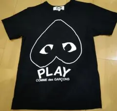 PLAY COMME des GARCONS 逆ハート　ブラックTシャツ　小さめのサムネイル