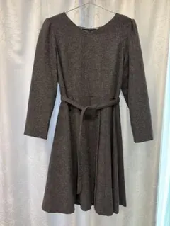 NATURAL BEAUTY BASIC ひざ丈ワンピース グレー Mのサムネイル