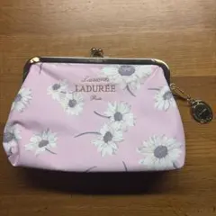LADUREE 花柄ポーチ 中型 ピンク