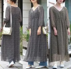 ✳おまとめで値引き✳【ビューティアンドユース】フラワーギャザーワンピース