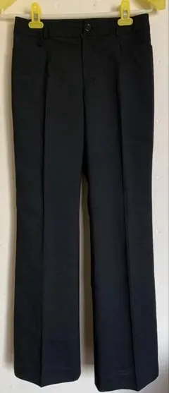 ブラック ストレートセンタープレスパンツ サイズ9