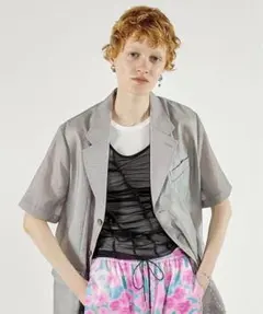 タグ付き試着のみ♡ Sheer Drape layered Tank Top