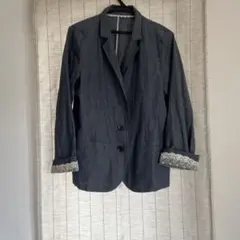 earth Mサイズ グレー テーラードジャケット 春夏秋