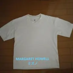 マーガレットハウエルミズノコラボ 白　Vネック　半袖Tシャツ