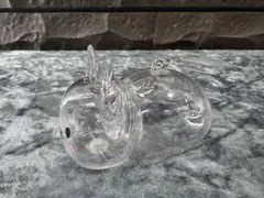 ③うさぎ メモリアル キーホルダー 毛玉