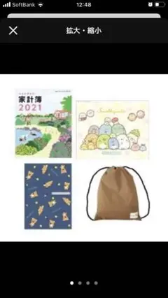 すてきな奥さん　2021リラックマ　ビック　リュックサック　など付録　4点