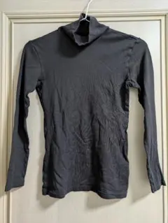 ユニクロ　ヒートテック　リブタートルネック　М　黒