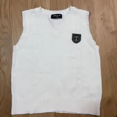 COMME CA ISM ホワイト ベスト 110A