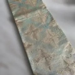 成人式　礼装　用　六通袋帯　約440㌢　黄緑×ゴールド