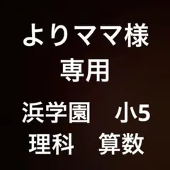 よりママ様専用　浜学園　小5 理科　算数　復習テスト