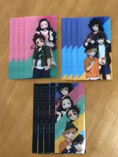 鬼滅の刃 マルチクリアファイル　ローソン限定　3種類 x 4セット