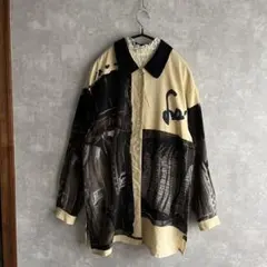 古着　ヴィンテージ レトロ　総柄シャツ　used ビンテージ　希少　used
