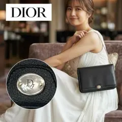 《希少美品》Dior ディオール チェーンショルダーバッグ 内側ハニカム柄のサムネイル