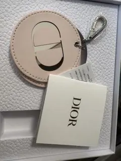 Dior ピンク ミラー キーホルダー付き　ノベルティ