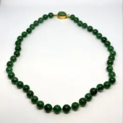翡翠 ネックレス SILVER 金色留め具