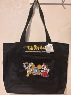 ミラコスタホテル♡ボストンバッグ♡レア♡金色刺繍♡ロゴデザイン