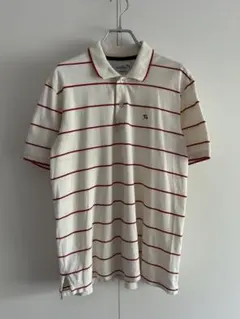 Arnold Palmer ポロシャツ ボーダー アイボリー M