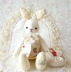 マニー　うさぎのぬいぐるみ　マニーローズ　ウォールポケット　コラージュ マニー うさぎのぬいぐるみ マニーローズ ウォールポケット コラージュ