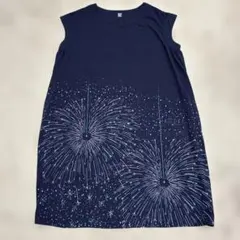 graniphグラニフ花火柄ワンピースフリー
