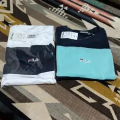 ケイティ様専用FILA フィラ　ボーダー切り替えし半袖Tシャツ 2枚セット