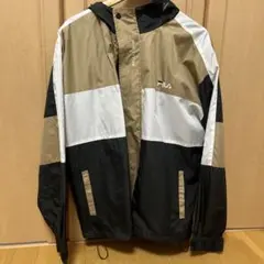 FILA ナイロンジャケット Lサイズ 黒/白/ベージュ